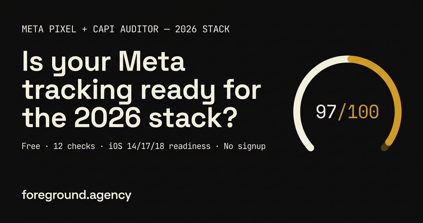 We built a Meta Pixel auditor. Then scored our own site 28/100.